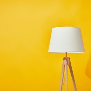 Minimalistic lamp on bright yellow background How to Get Carried Away with the Book